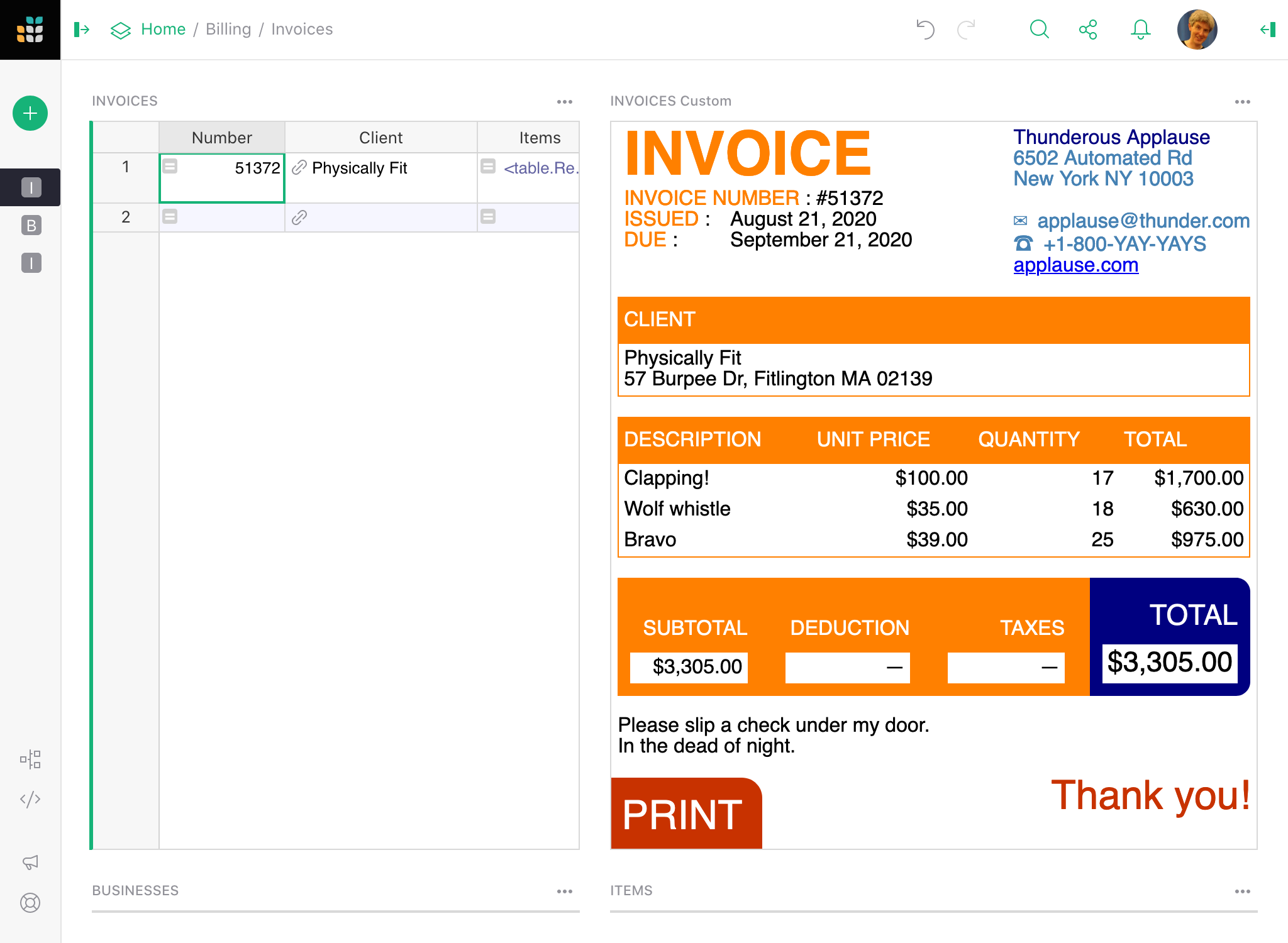 Invoice