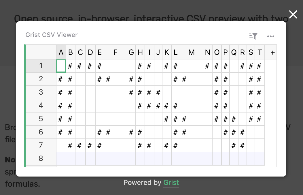 Grist CSV Viewer